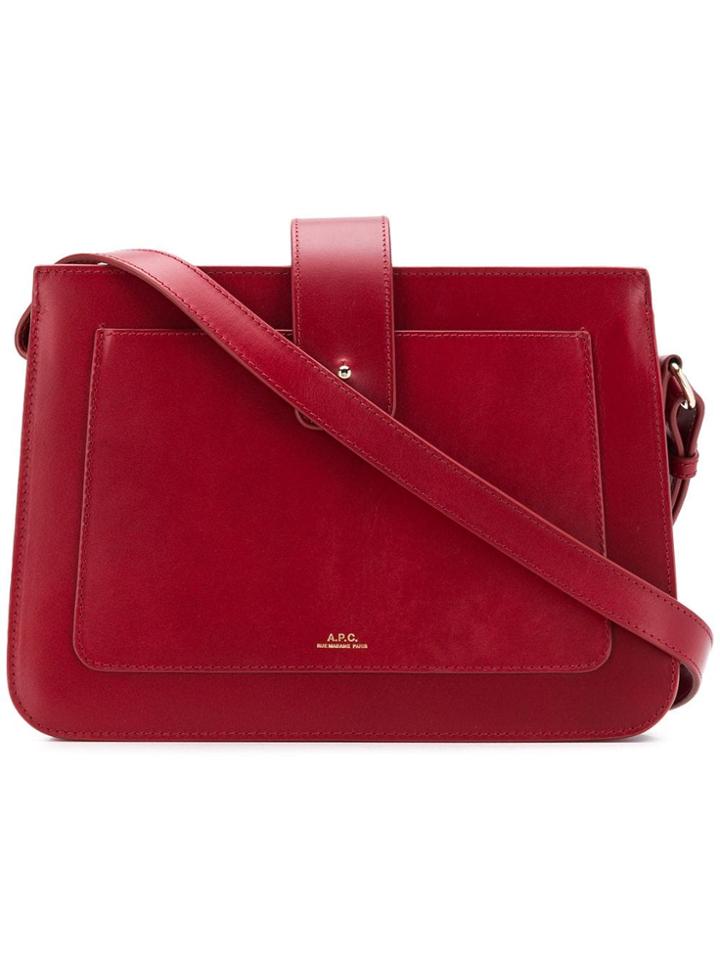 A.p.c. Albane Shoulder Bag - Red