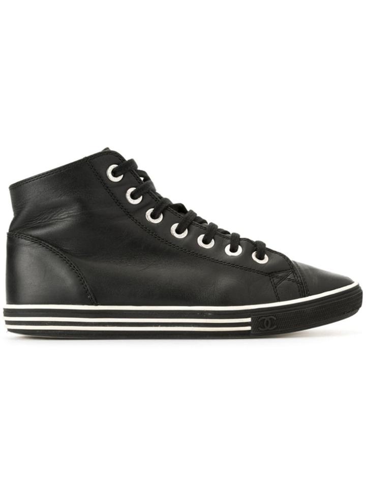 Chanel Pre-owned Cc Sneakers Shoes - Black