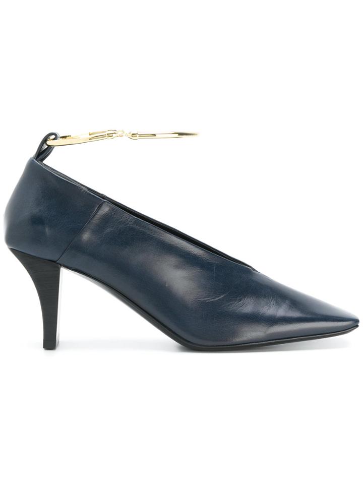Jil Sander Ankle Embellished Pumps - Blue