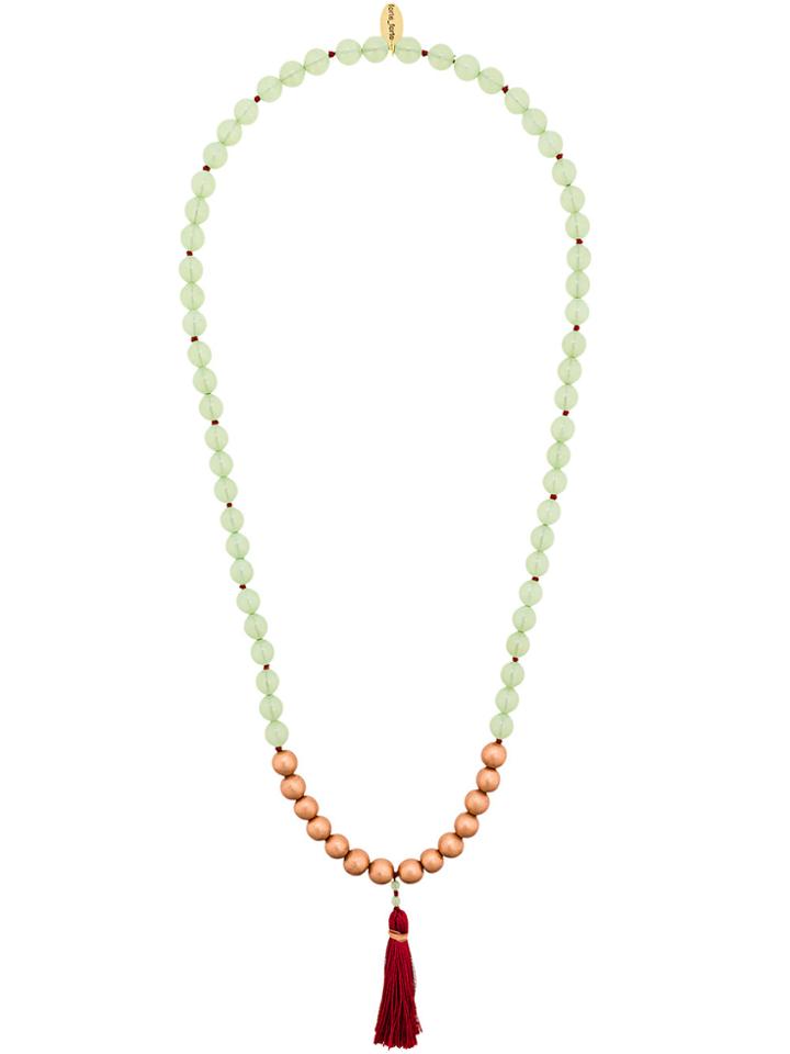 Forte Forte Beaded Tassel Necklace - Green