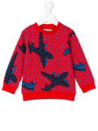 Stella Mccartney Kids - Biz Aeroplanes Sweatshirt - Kids - Cotton - 6 Yrs, Red