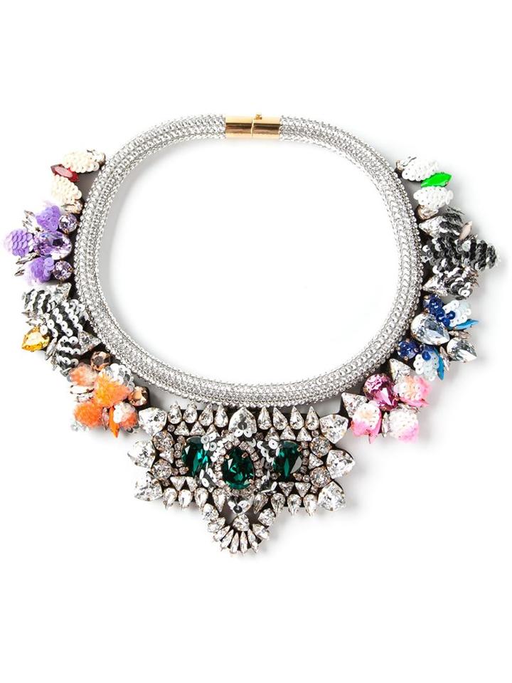 Shourouk 'avalon' Necklace, Women's, Metallic