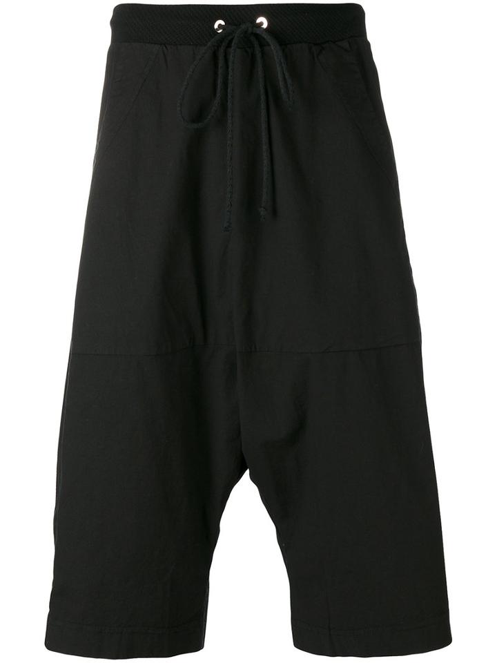 Lost & Found Rooms - Drop-crotch Shorts - Men - Cotton/spandex/elastane - L, Black, Cotton/spandex/elastane