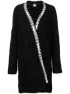 Pinko Wrap Fleece Coat - Black