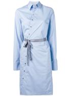 A.f.vandevorst Tie Waist Shirt Dress - Blue