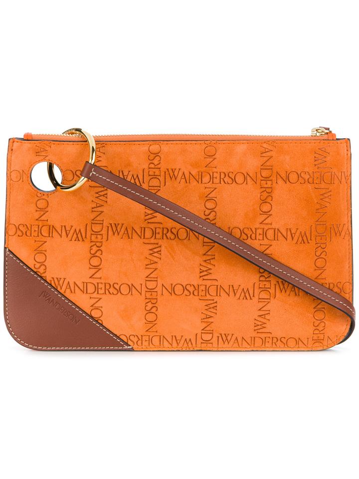 Jw Anderson Logo Pierce Clutch - Yellow & Orange