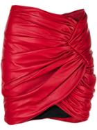 Alexandre Vauthier Asymmetric Mini Skirt - Red