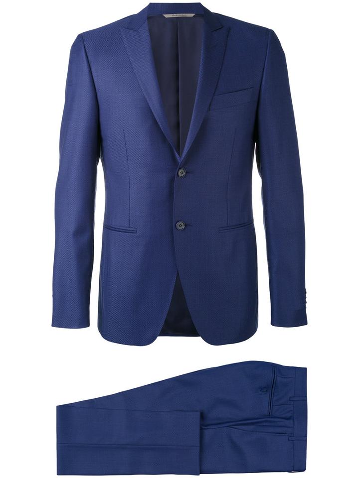 Canali - Pointed Lapels Two-piece Suit - Men - Cupro/wool - 52, Blue, Cupro/wool