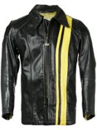 Fake Alpha Vintage 1960s Bates Motorcycle Racing Jacket - Black