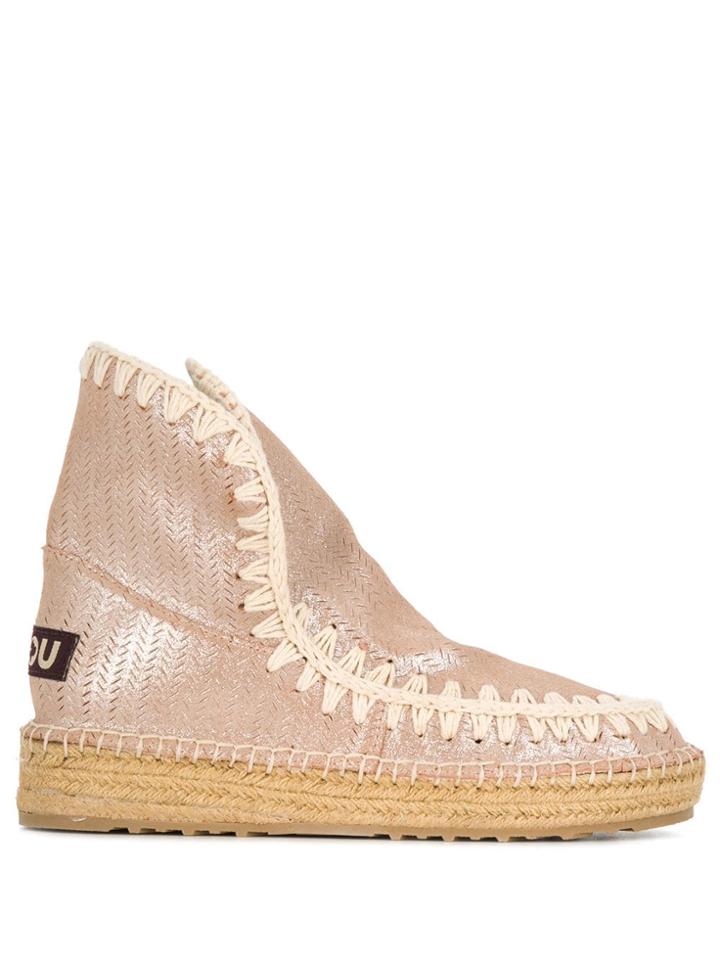 Mou Eskimo Metallic Boots - Neutrals