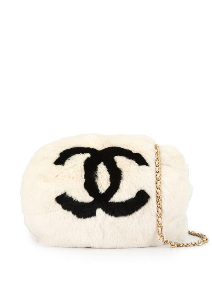 Chanel Pre-owned Cc Logos Chain Hand Warmer - White