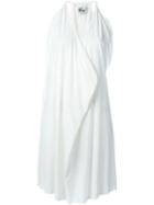 Lost & Found Ria Dunn Halterneck Draped Top, Women's, Size: Medium, White, Cotton