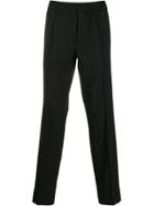 Emporio Armani Straight Tapered Trousers - Black