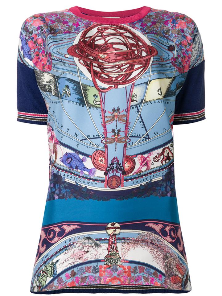 Etro Mixed Print Top - Blue