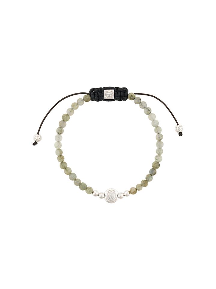 Northskull Adjustable Stone Bracelet - Grey