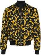 Versace Printed Bomber Jacket - Black