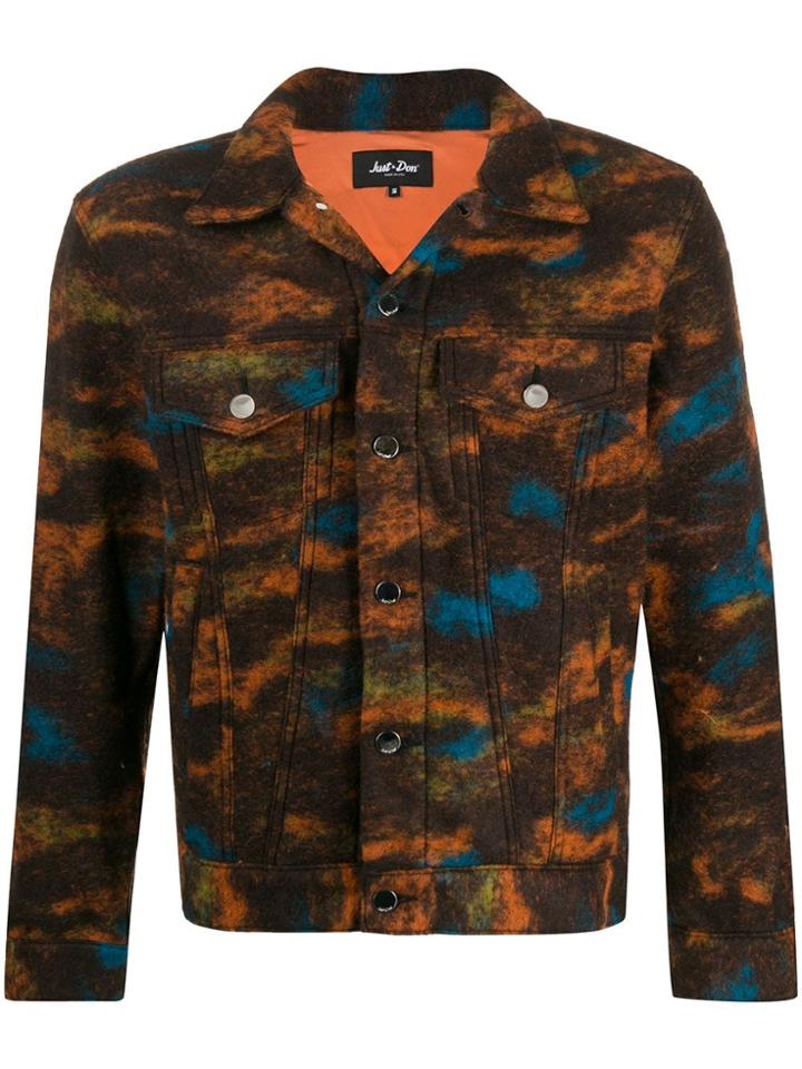 Just Don Lightweight Felted Jacket - Orange
