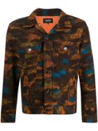 Just Don Lightweight Felted Jacket - Orange