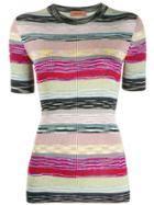 Missoni Striped Ribbed Top - Blue