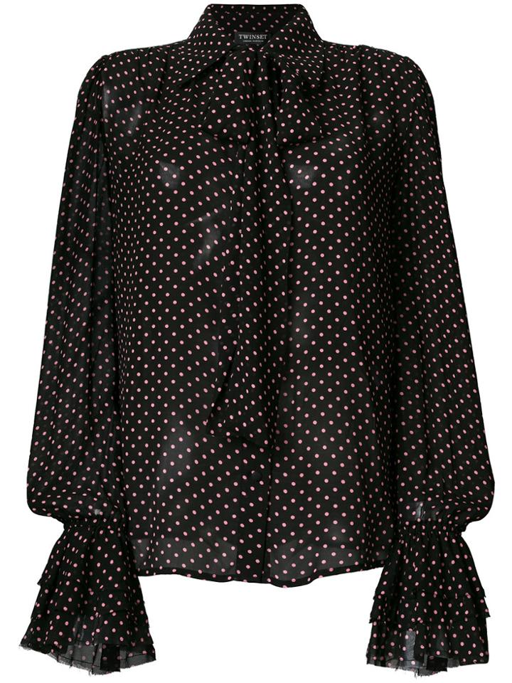 Twin-set Polka-dot Shirt - Black