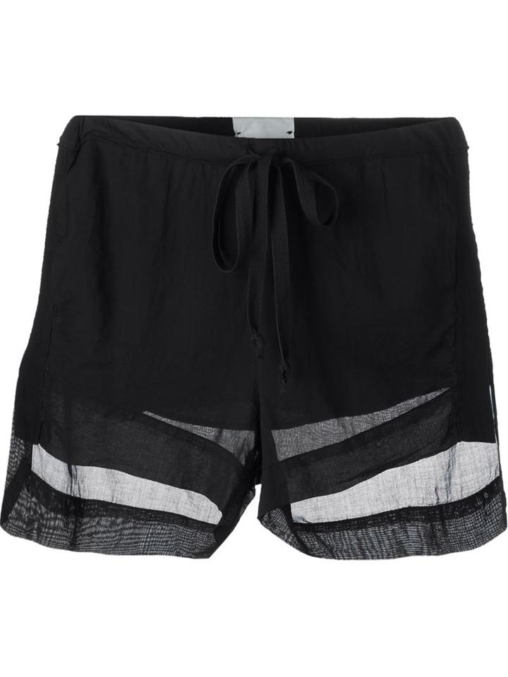 Lost And Found Rooms Sheer Drawstring Shorts