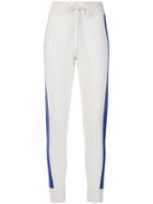 Juicy Couture Cashmere Striped Track Pants - Nude & Neutrals