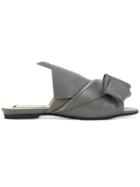 No21 Tangled Effect Mules - Grey