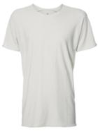 Label Under Construction Rear Zip Detail T-shirt, Men's, Size: Large, Grey, Cotton