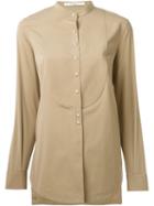Givenchy Band Collar Shirt, Women's, Size: 38, Nude/neutrals, Cotton
