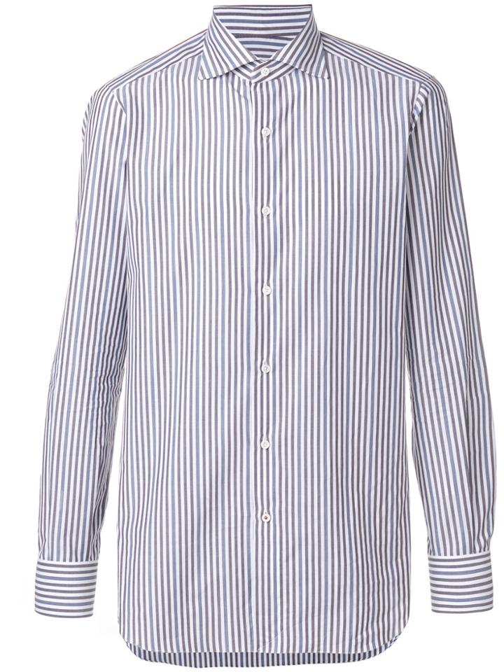Isaia Striped Shirt - Blue