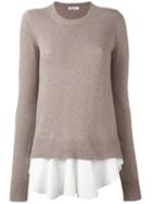 Dondup 'anniston' Jumper, Women's, Size: Large, Nude/neutrals, Wool/viscose/polyamide/cashmere
