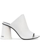 Mm6 Maison Margiela Plastic Cup Heel Mules - White