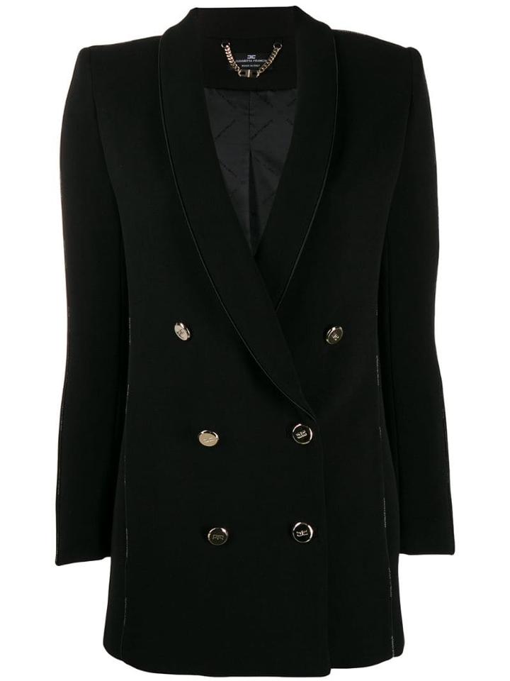 Elisabetta Franchi Classic Double-breasted Blazer - Black