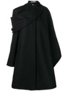 Jacquemus Bibi Asymmetric Coat - Black