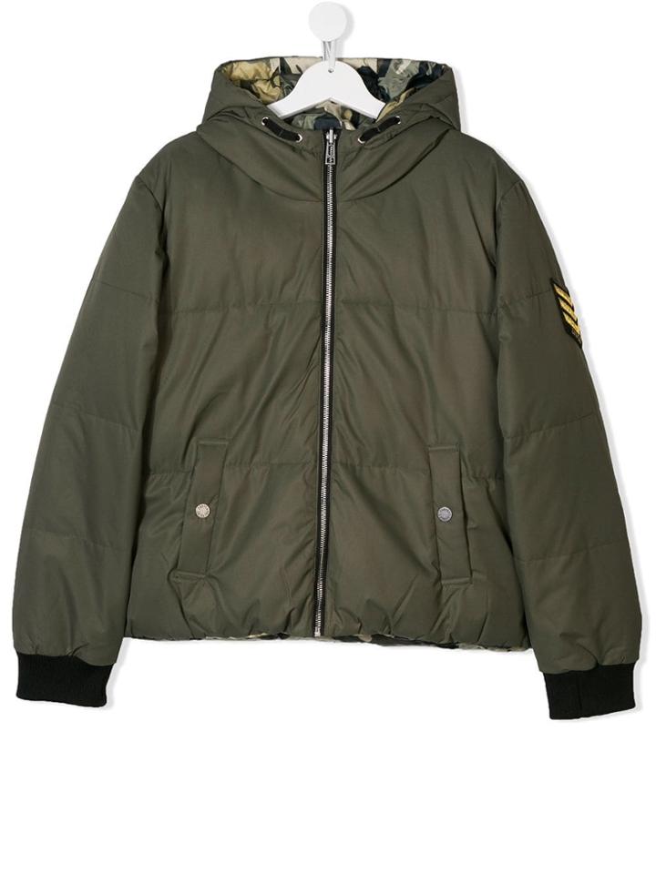 Zadig & Voltaire Kids Double Bomber Jacket - Green