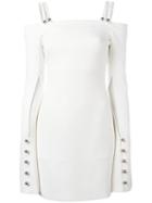 David Koma Cut-out Mini Dress, Women's, Size: 8, White, Polyamide/spandex/elastane/viscose/lyocell