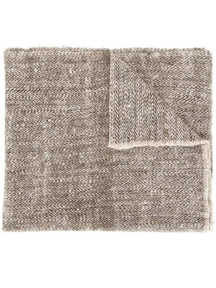 Denis Colomb 'ise' Scarf, Men's, Brown, Yak/silk