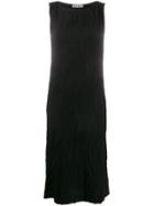 Issey Miyake Wave Pleat Pencil Dress - Black