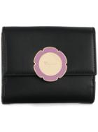 Salvatore Ferragamo Flower Plaque Mini Cardholder - Black