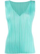 Pleats Please By Issey Miyake Plissé Tank Top - Blue