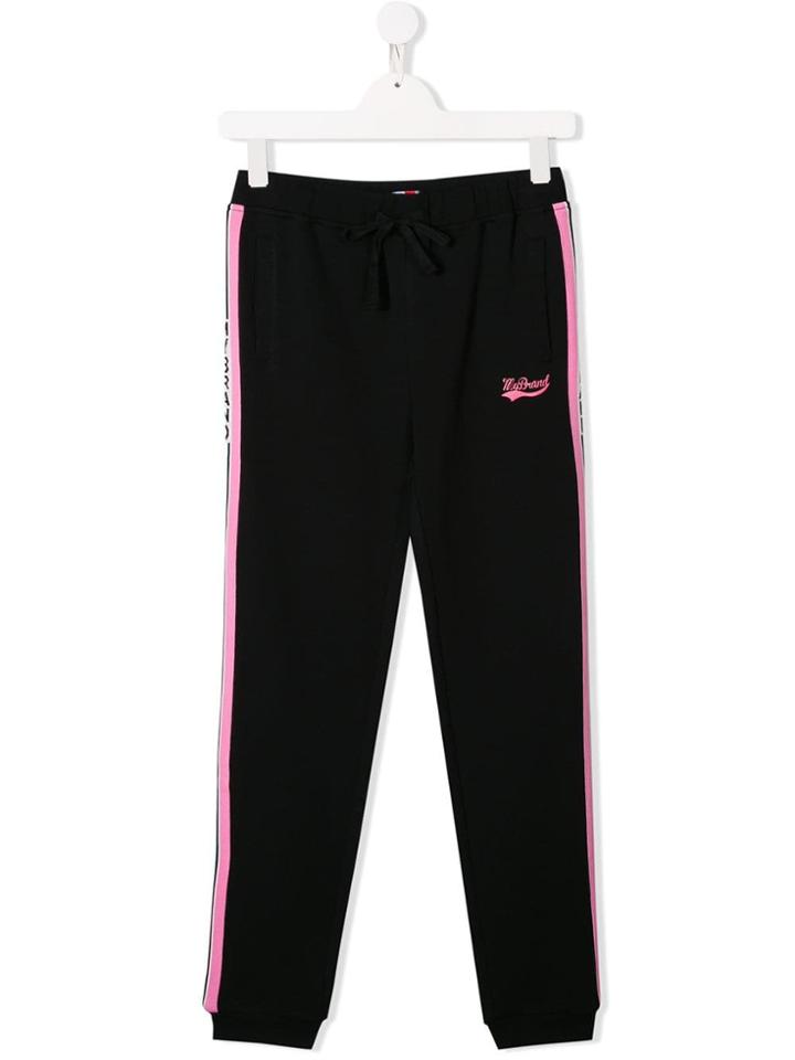 My Brand Kids Side Stripe Joggers - Black