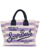 Mc2 Saint Barth Vanity Striped Tote - Purple