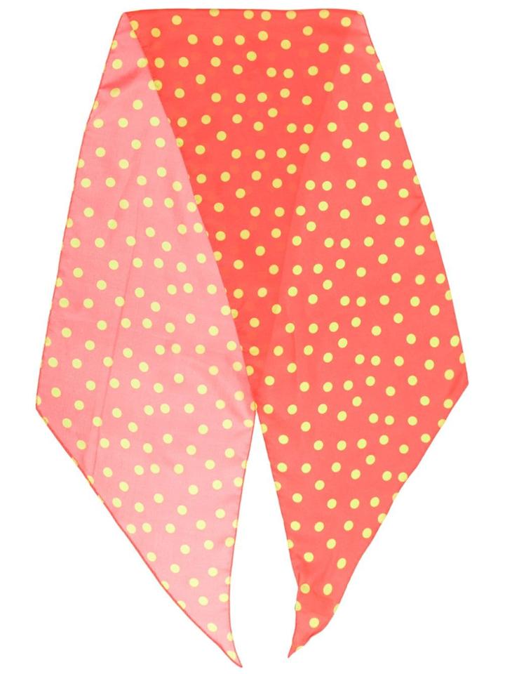 Paul Smith Polka Dot Printed Scarf - Orange