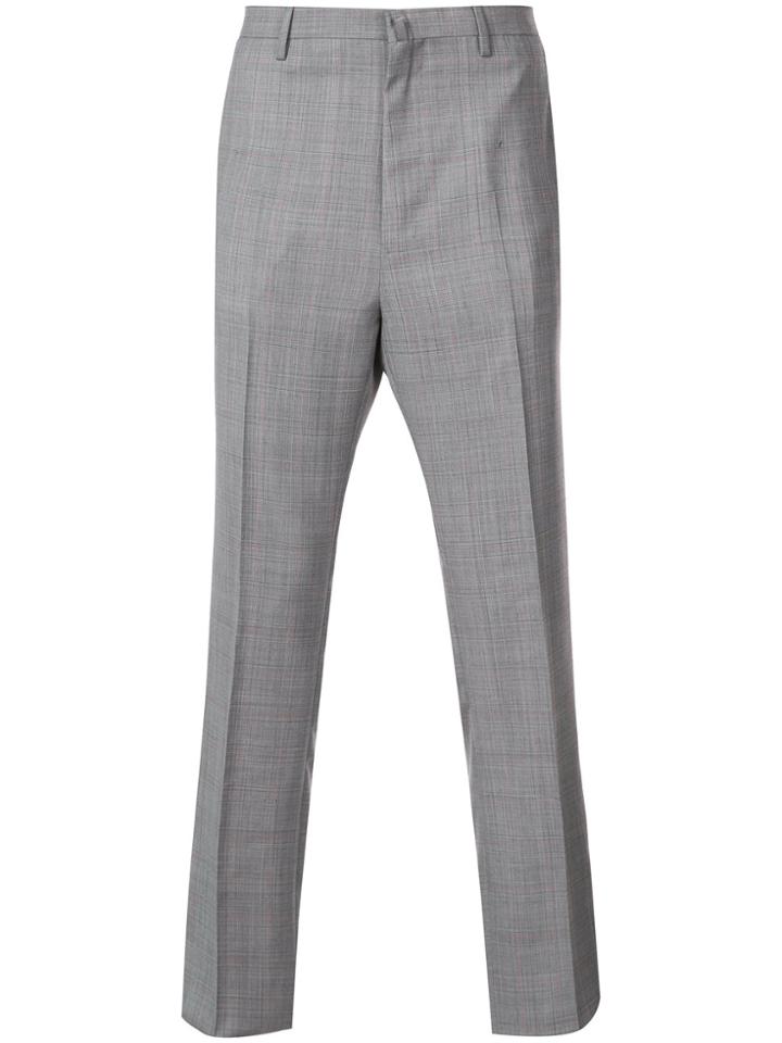 Lanvin Checkered Trousers - Grey
