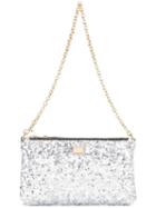 Dolce & Gabbana Mini Sequinned Shoulder Bag, Women's, Grey, Pvc