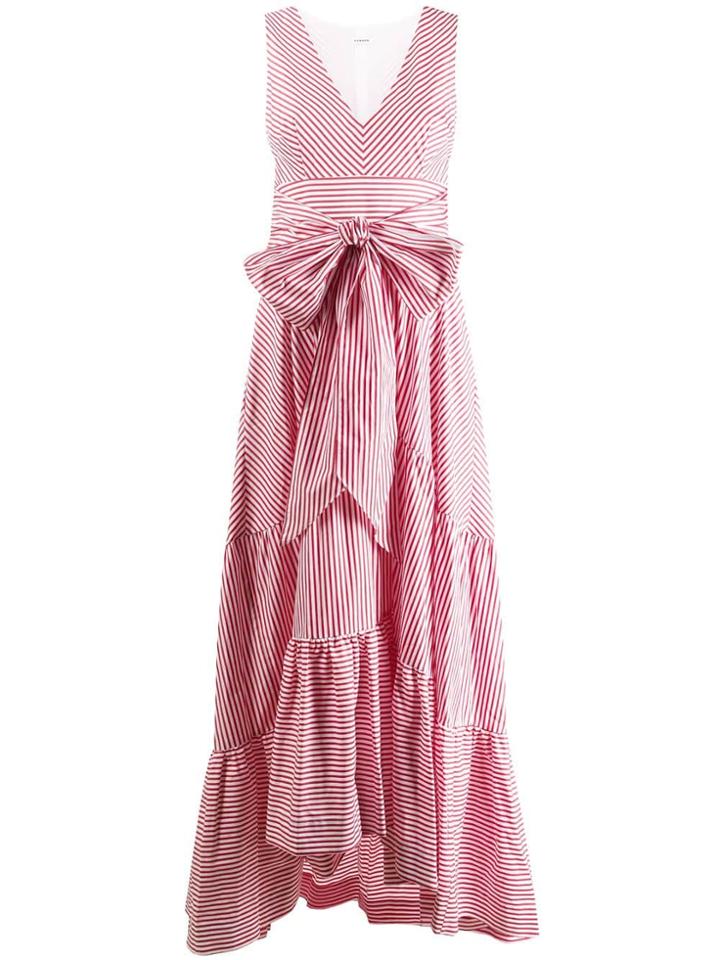 P.a.r.o.s.h. Striped Bow Dress - Red