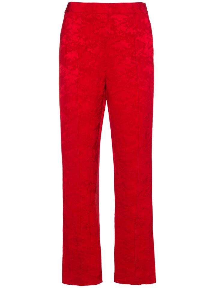 Rosie Assoulin Oboe Jacquard Trousers - Red
