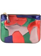 Comme Des Garçons Wallet 'patchwork Metal' Purse - Multicolour
