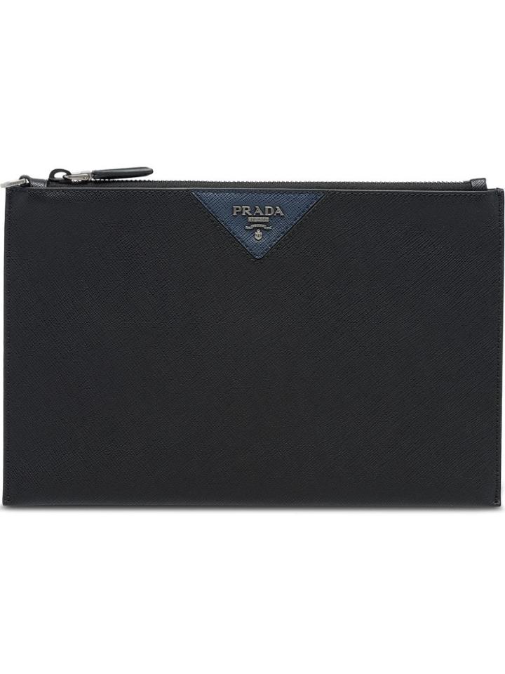 Prada Saffiano Pouch - Black