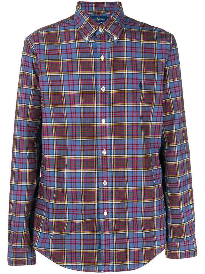 Polo Ralph Lauren Plaid Button Down Shirt - Blue
